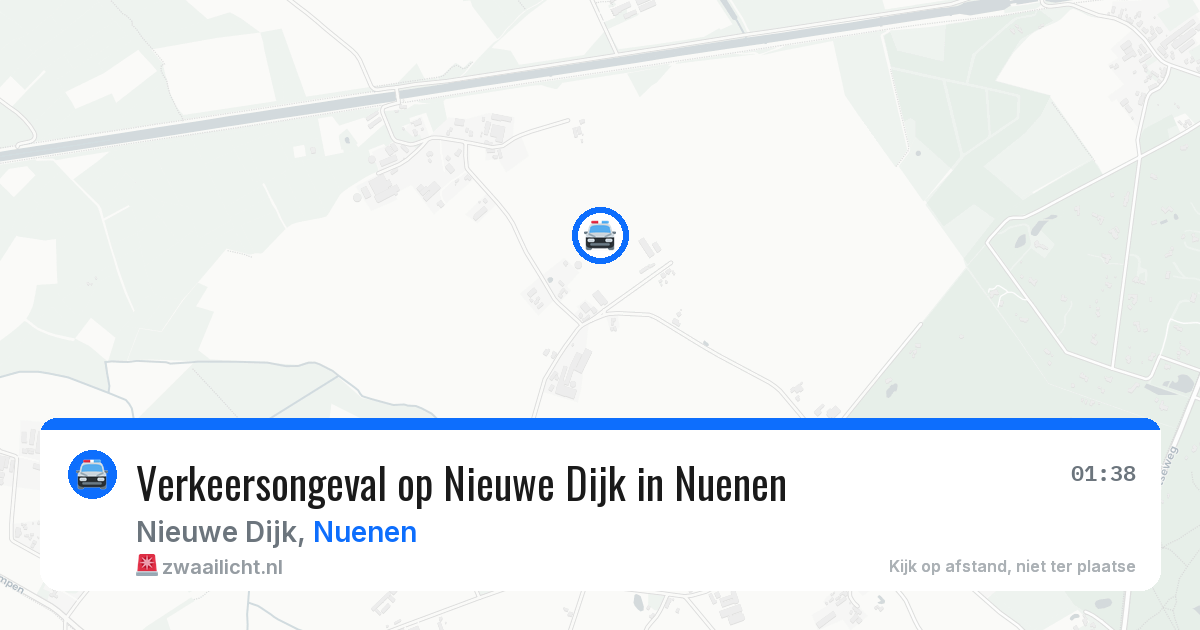 Verkeersongeval op Nieuwe Dijk in Nuenen — 23 mei 2026