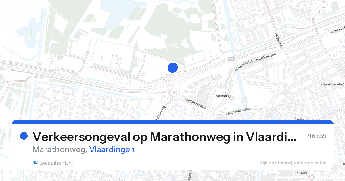 Verkeersongeval op Marathonweg in Vlaardingen — 16 apr 2026