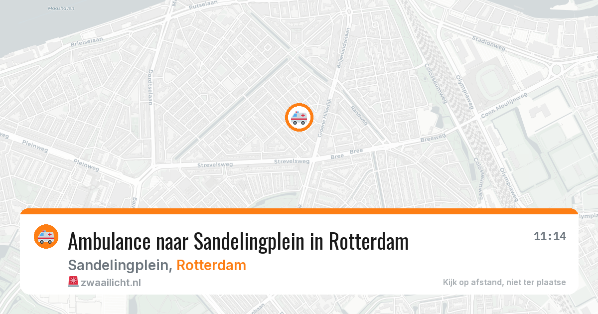 Ambulance naar Sandelingplein in Rotterdam — 23 mrt 2026