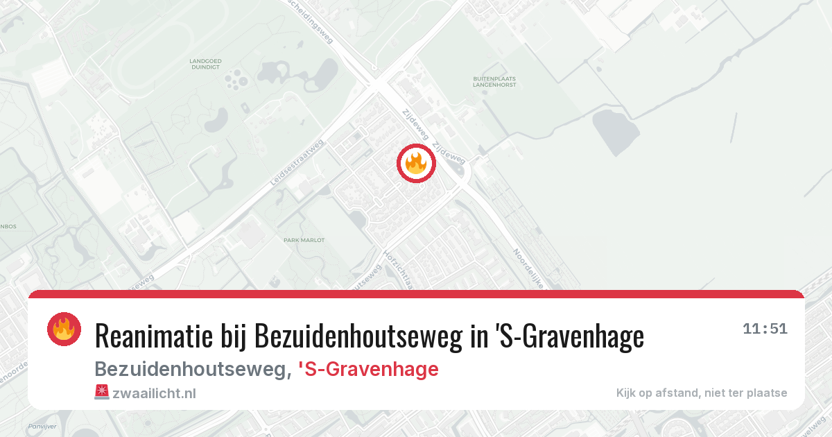 Reanimatie bij Bezuidenhoutseweg in 'S-Gravenhage — 27 mei 2026