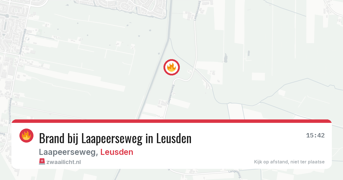 Brand bij Laapeerseweg in Leusden — 22 jun 2026