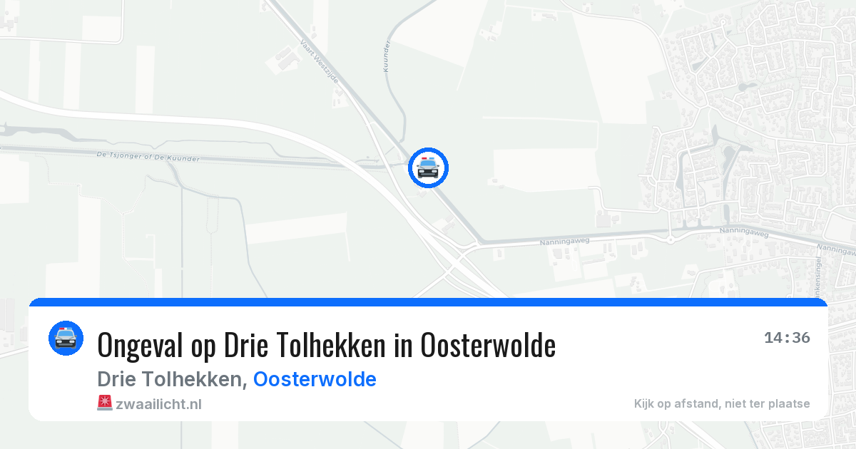 Ongeval op Drie Tolhekken in Oosterwolde — 23 jun 2026