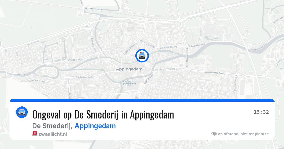 Ongeval op De Smederij in Appingedam — 29 apr 2026