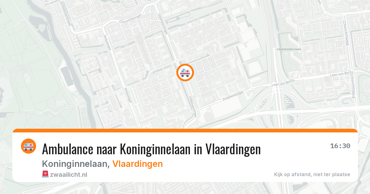 Ambulance naar Koninginnelaan in Vlaardingen — 27 mrt 2026