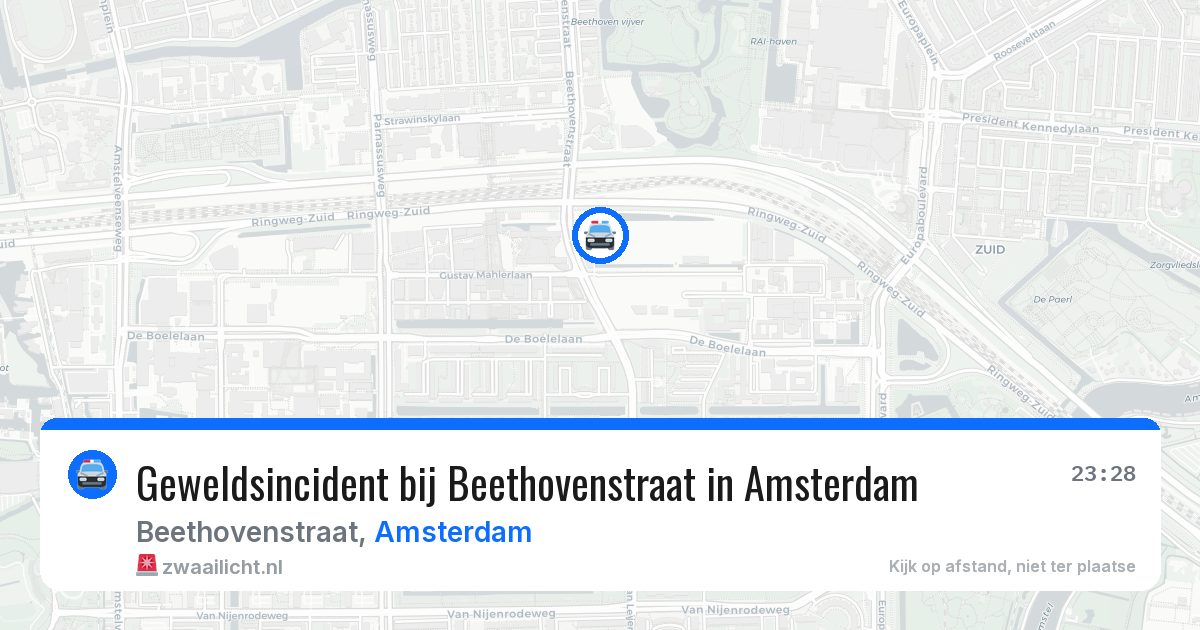 Geweldsincident bij Beethovenstraat in Amsterdam — 5 jul 2026