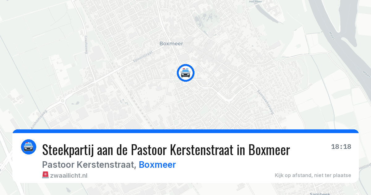Steekpartij aan de Pastoor Kerstenstraat in Boxmeer — 10 mei 2026