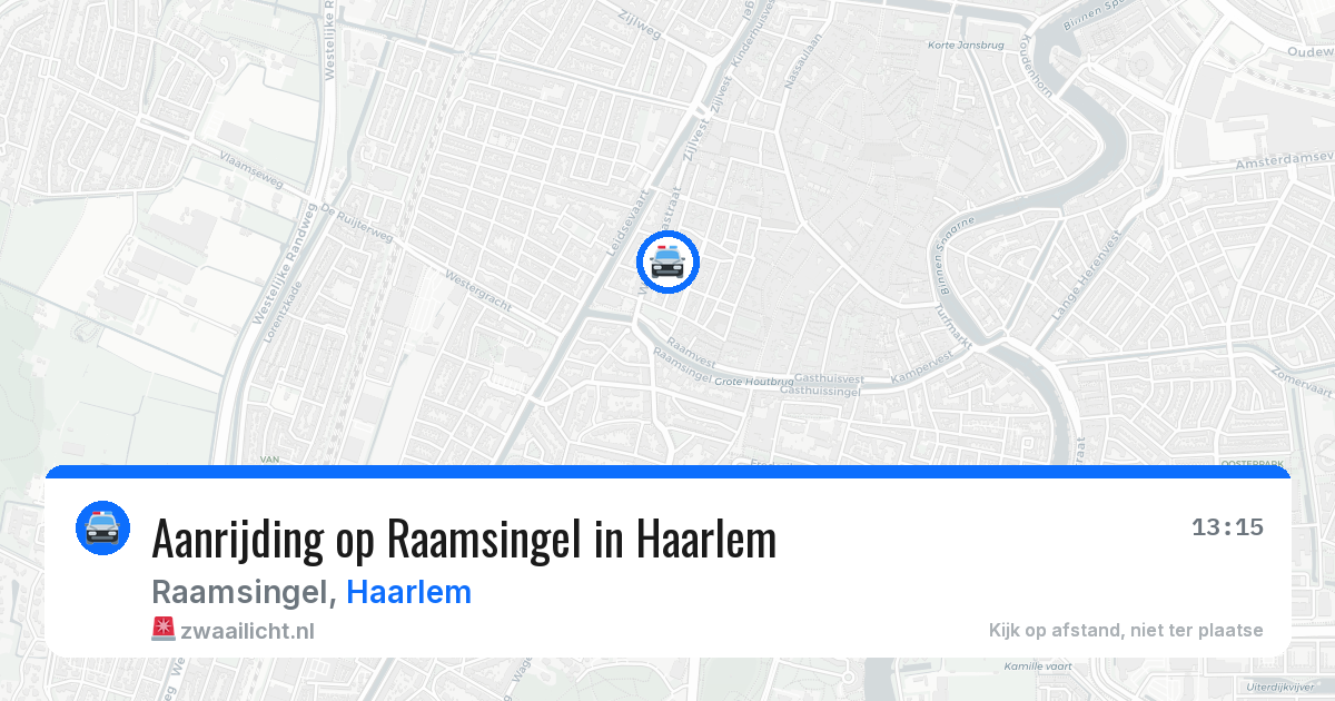 Aanrijding op Raamsingel in Haarlem — 4 jun 2026