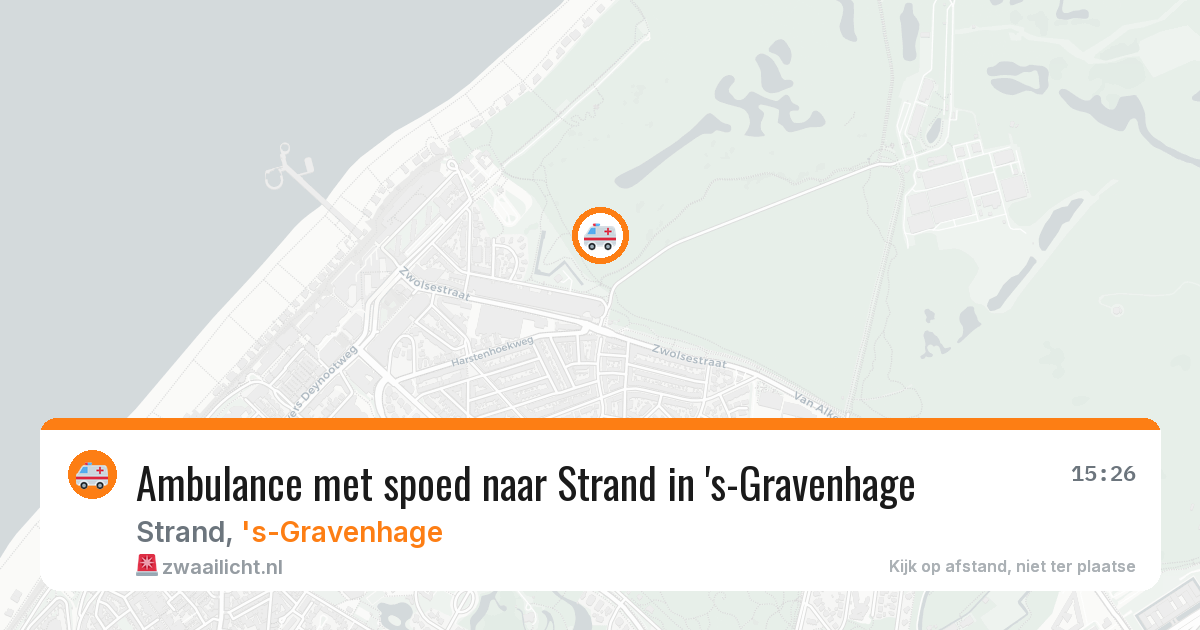 Ambulance met spoed naar Strand in 's-Gravenhage — 8 apr 2026