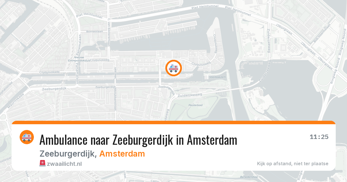 Ambulance naar Zeeburgerdijk in Amsterdam — 4 apr 2026