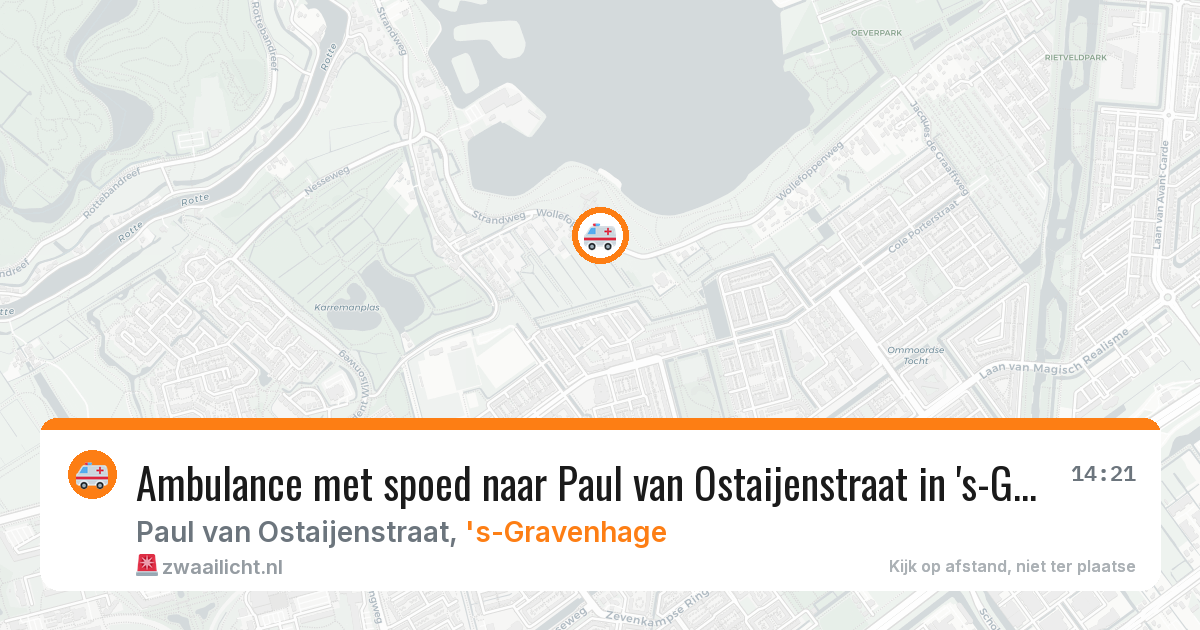 Ambulance met spoed naar Paul van Ostaijenstraat in 's-Gravenhage — 23 feb 2026