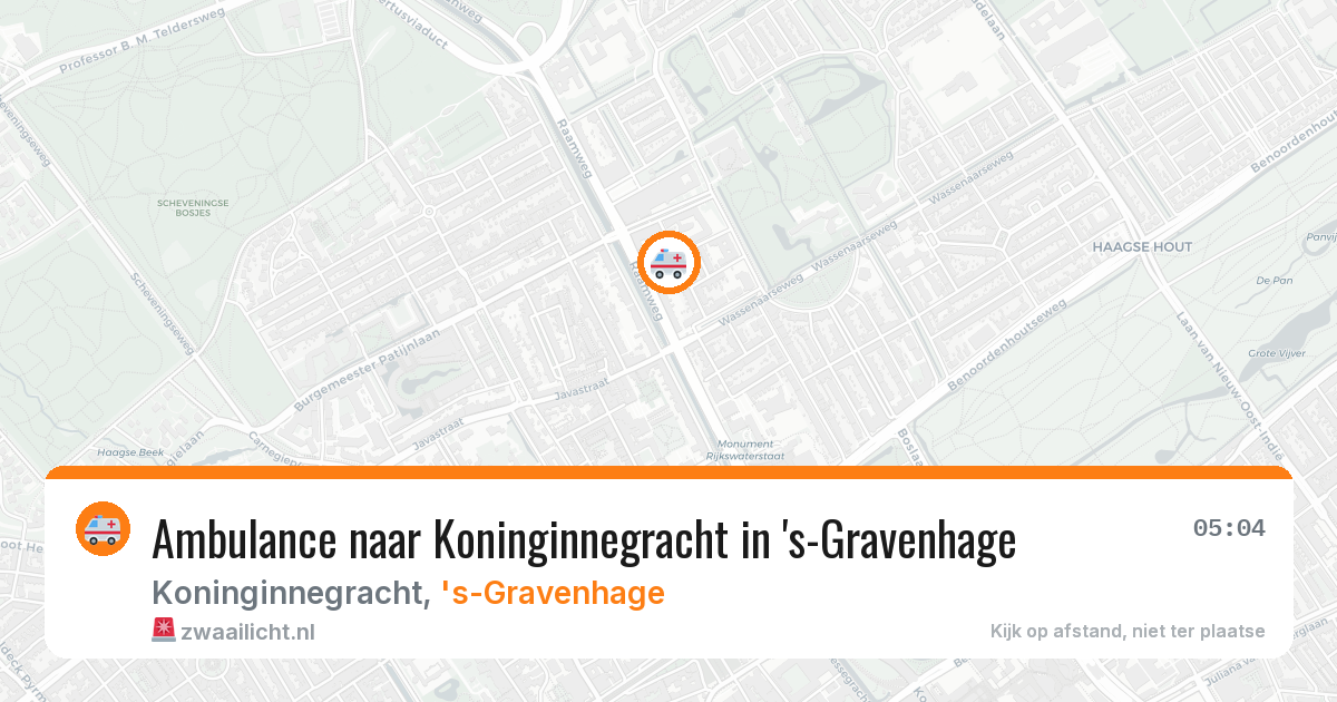 Ambulance naar Koninginnegracht in 's-Gravenhage — 23 jun 2026