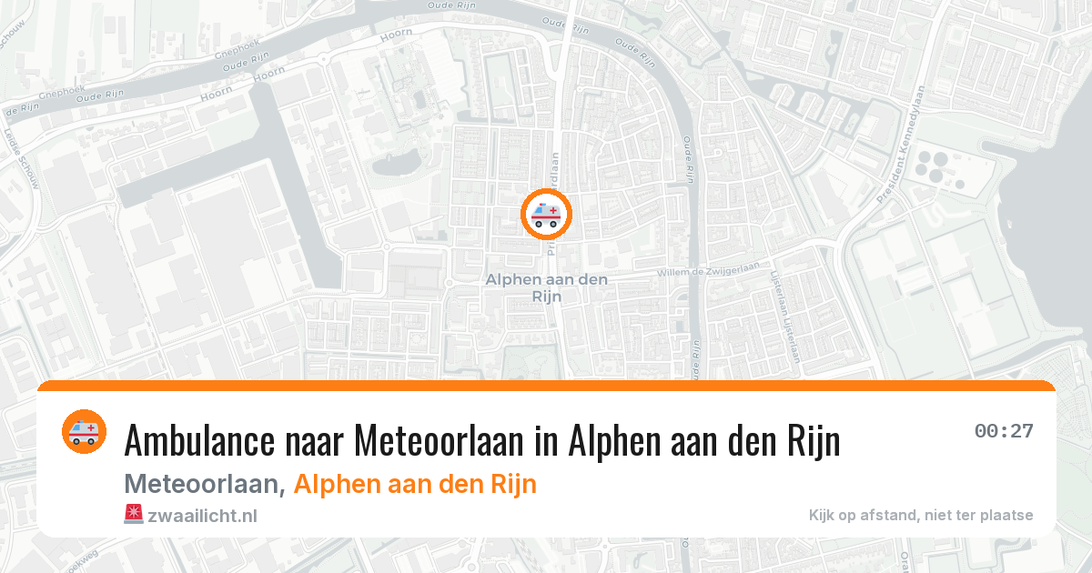 Ambulance naar Meteoorlaan in Alphen aan den Rijn — 28 jan 2026