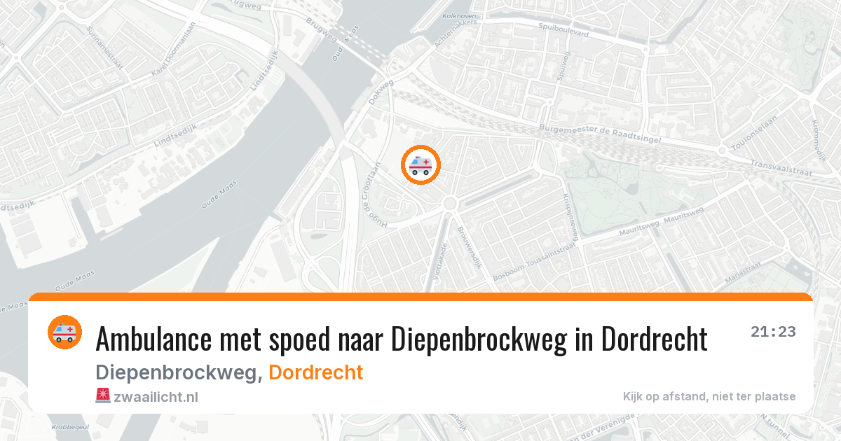 Ambulance met spoed naar Diepenbrockweg in Dordrecht — 5 jun 2026