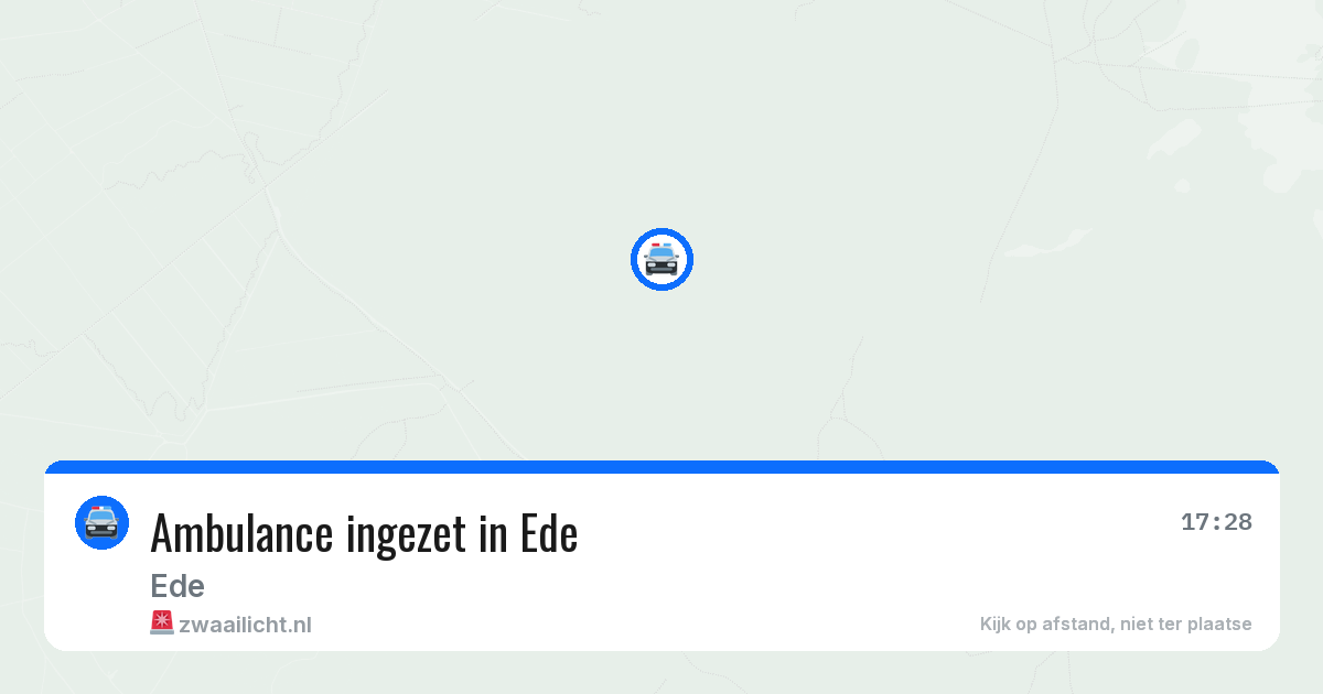 Ambulance ingezet in Ede — 26 mei 2026