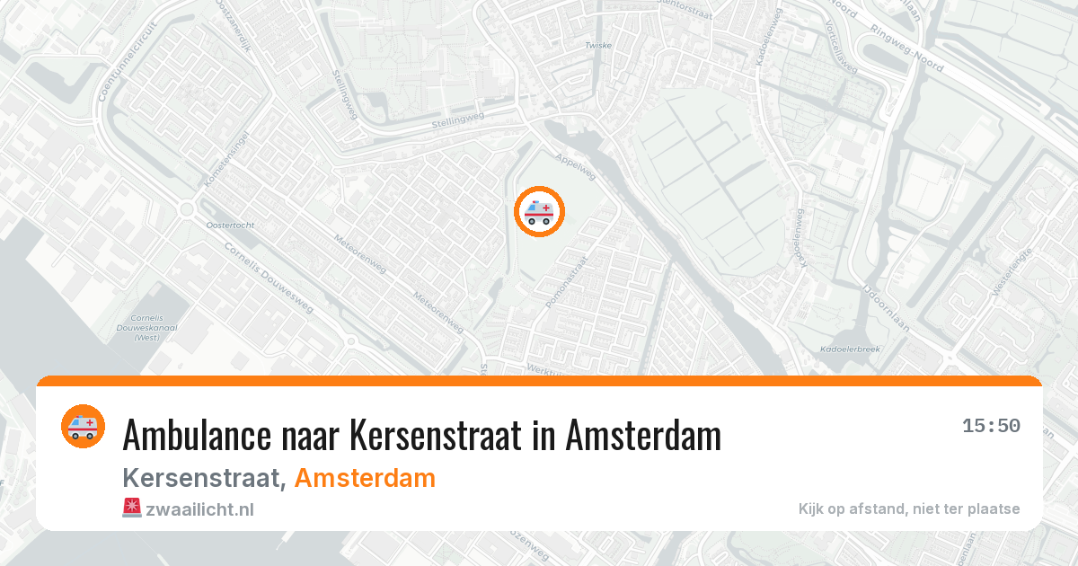 Ambulance naar Kersenstraat in Amsterdam — 31 mei 2026