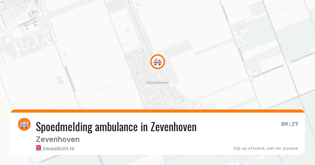 Spoedmelding ambulance in Zevenhoven — 13 jun 2026