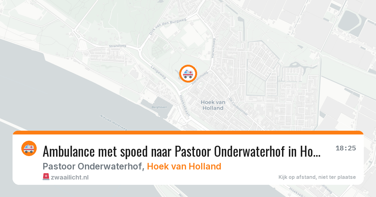 Ambulance met spoed naar Pastoor Onderwaterhof in Hoek van Holland — 15 jun 2026