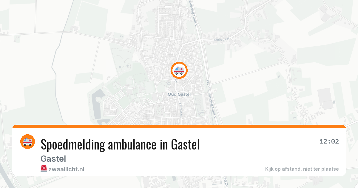 Spoedmelding ambulance in Gastel — 8 feb 2026