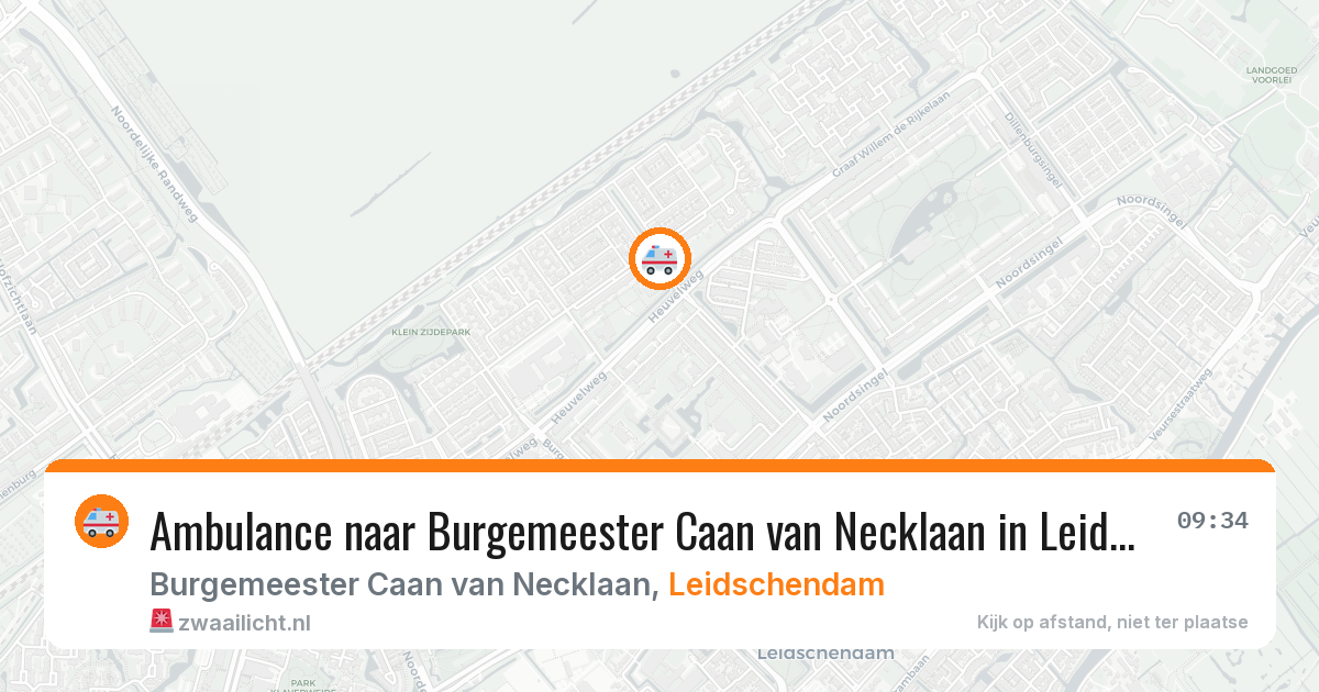 Ambulance naar Burgemeester Caan van Necklaan in Leidschendam — 22 jun 2026