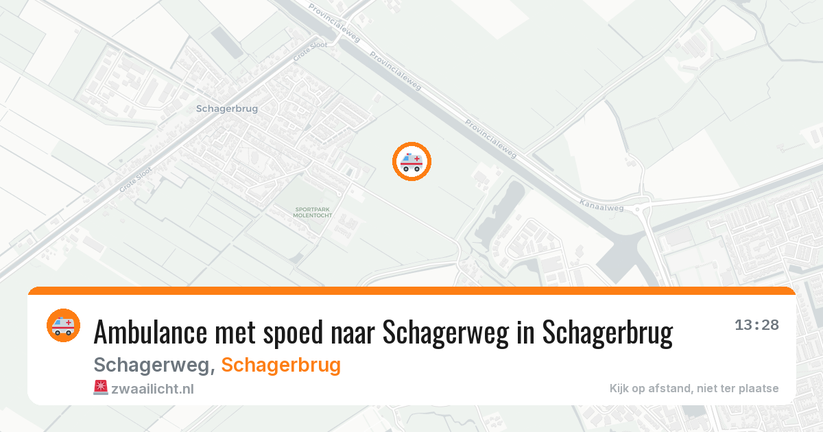 Ambulance met spoed naar Schagerweg in Schagerbrug — 23 apr 2026