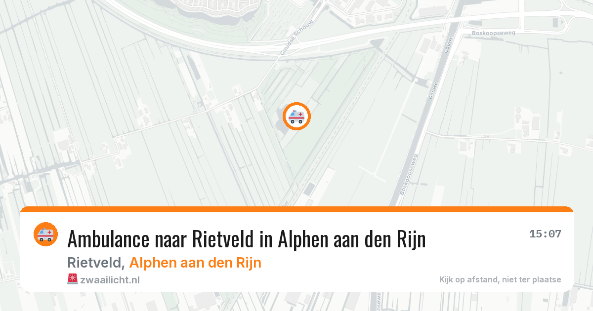 Ambulance naar Rietveld in Alphen aan den Rijn — 26 jun 2026