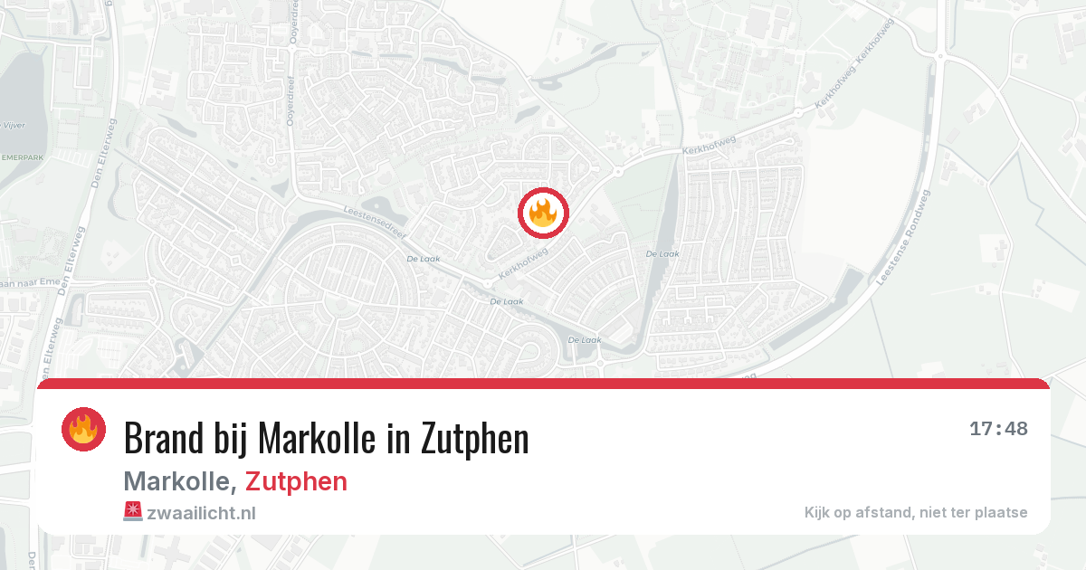 Brand bij Markolle in Zutphen — 29 mei 2026