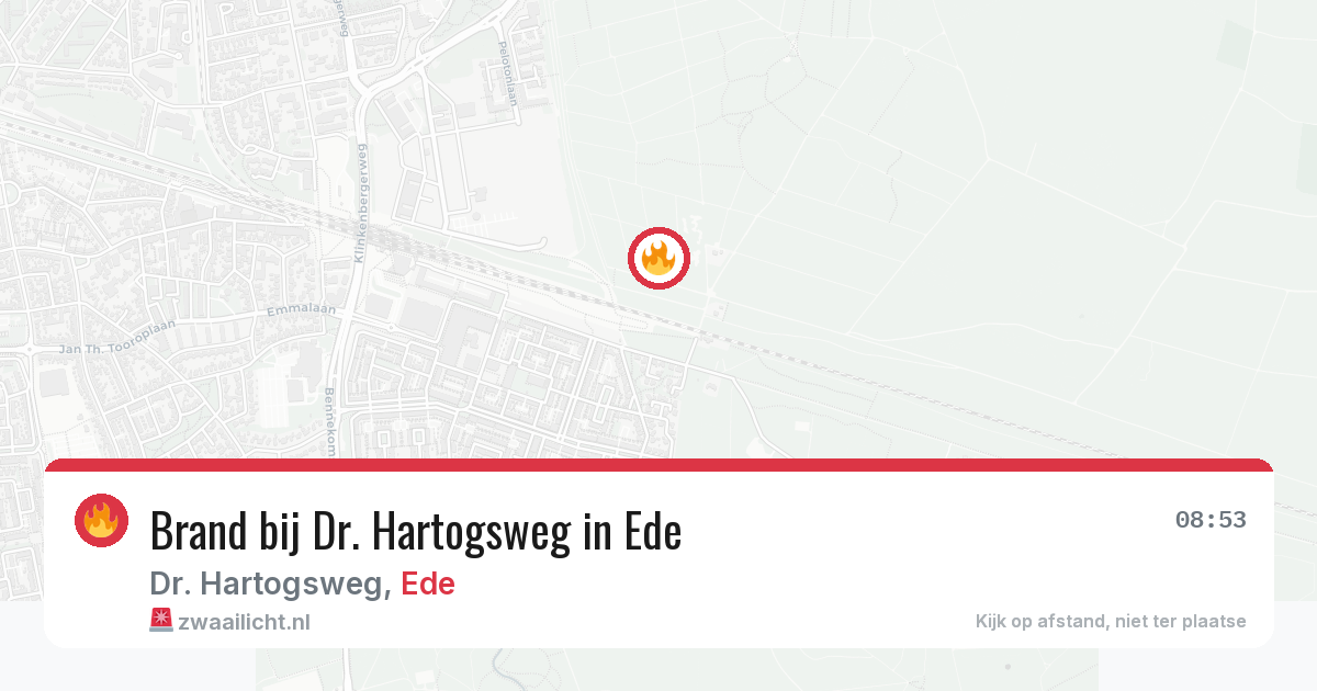 Brand bij Dr. Hartogsweg in Ede — 28 jun 2026
