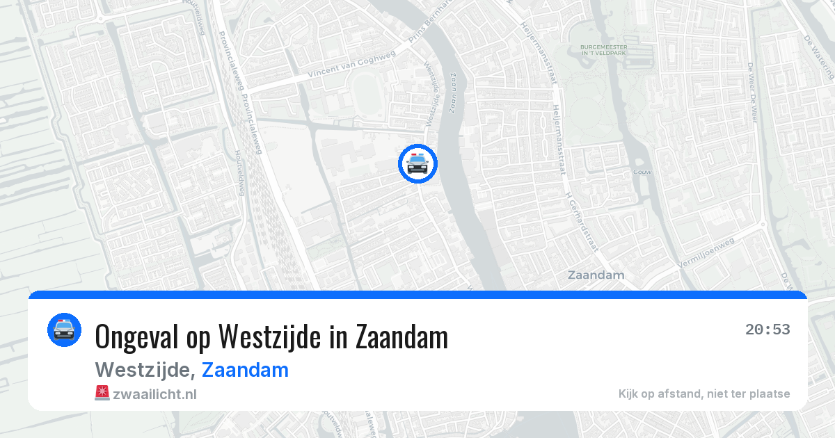 Ongeval op Westzijde in Zaandam — 13 jun 2026