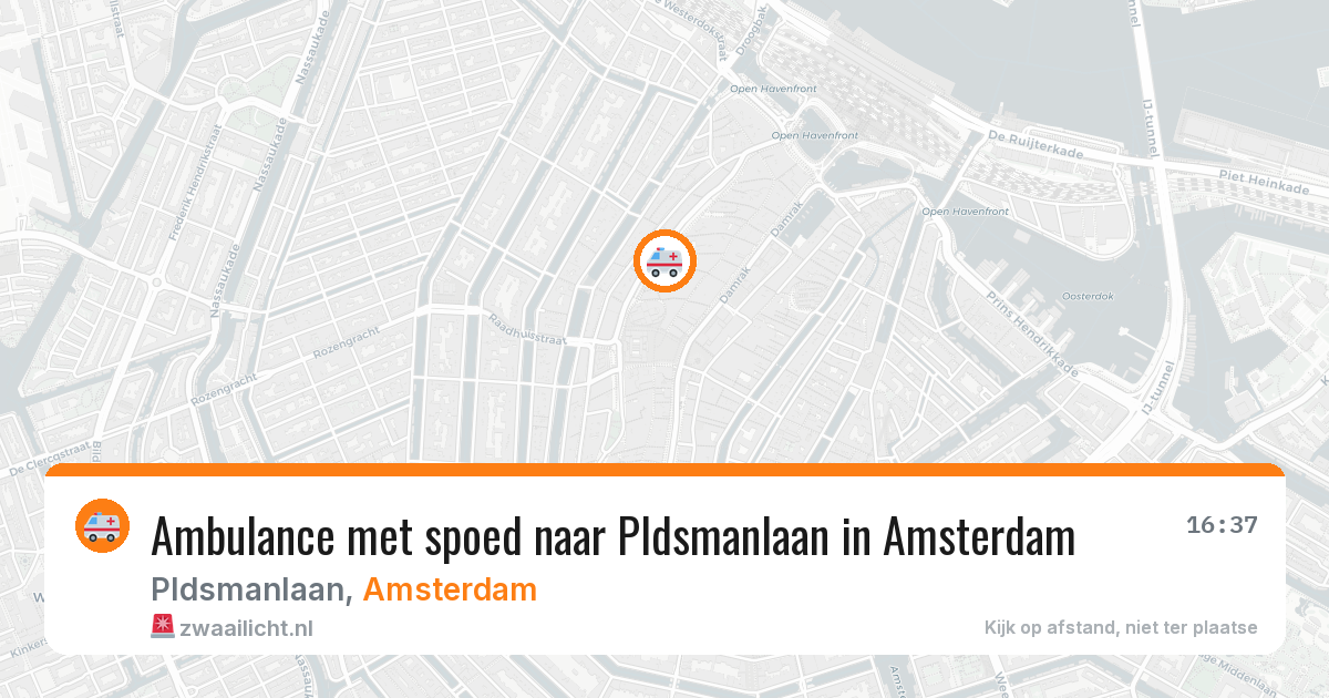 Ambulance met spoed naar Pldsmanlaan in Amsterdam — 10 jun 2026