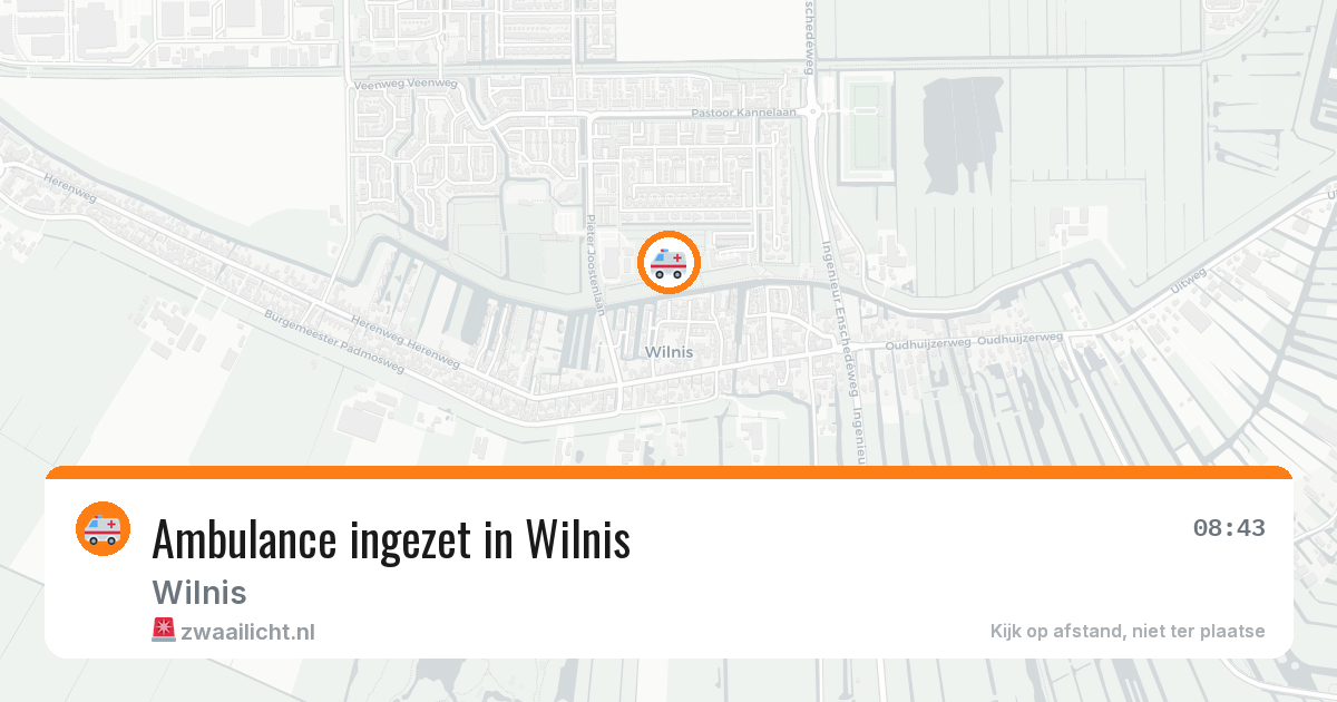 Ambulance ingezet in Wilnis — 17 mei 2026