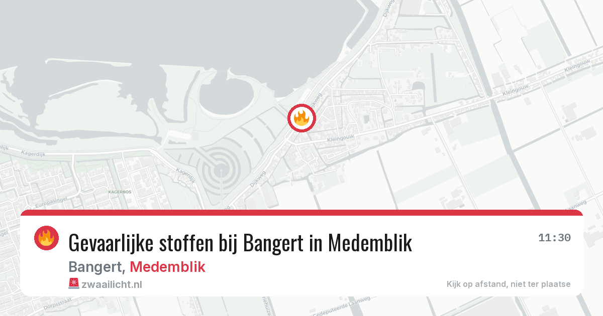 Gevaarlijke stoffen bij Bangert in Medemblik — 23 mrt 2026