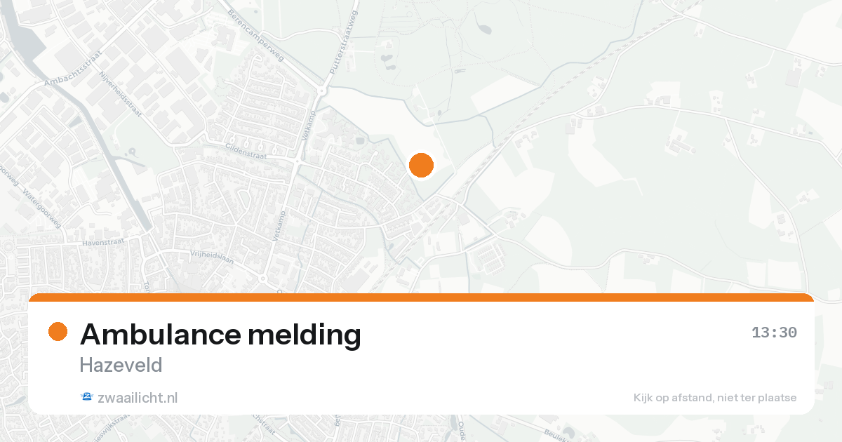 Ambulance melding — 31 jan 2026