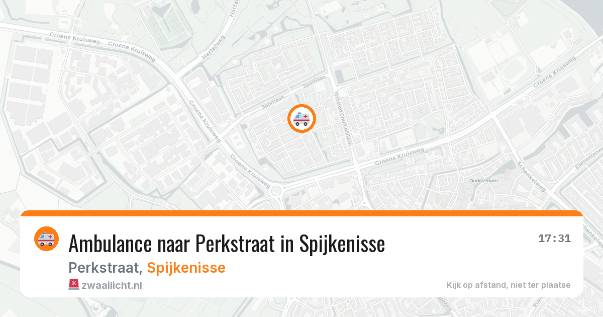 Ambulance naar Perkstraat in Spijkenisse — 22 mei 2026