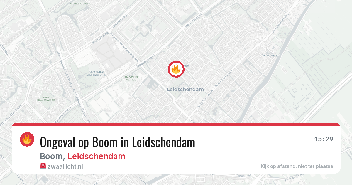 Ongeval op Boom in Leidschendam — 20 jun 2026