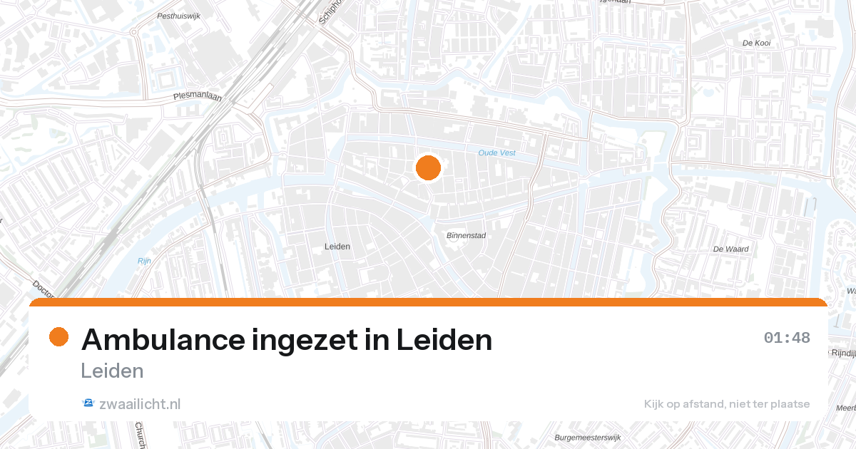 Ambulance ingezet in Leiden — 7 feb 2026