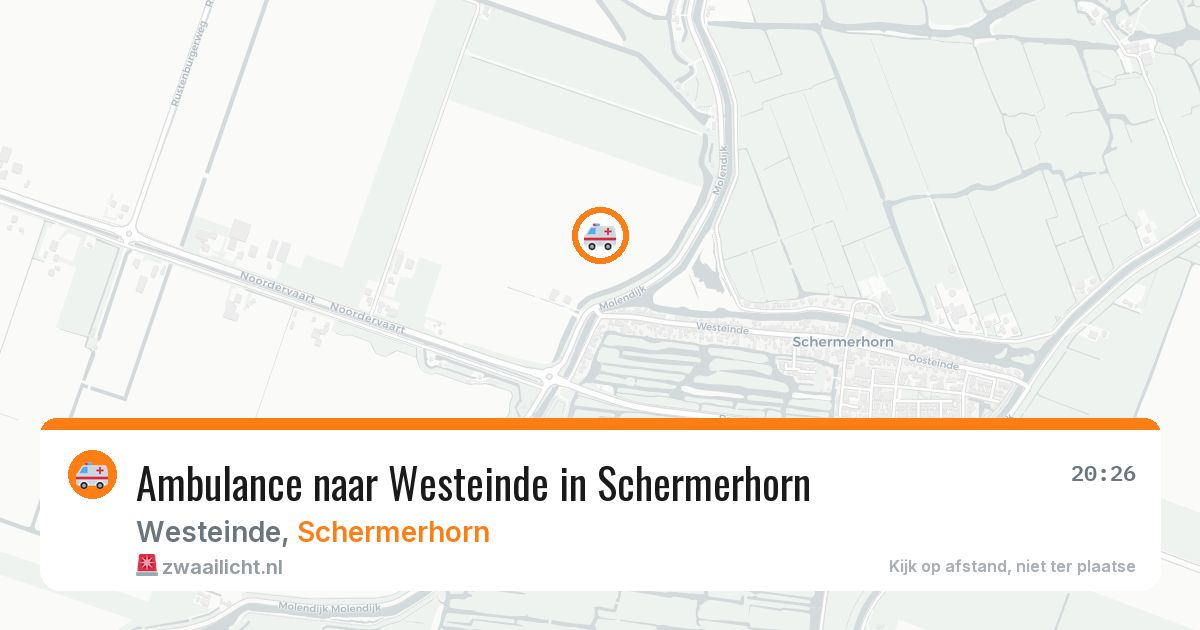 Ambulance naar Westeinde in Schermerhorn — 28 mei 2026