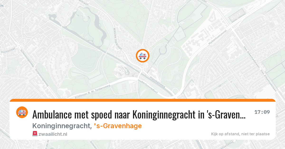 Ambulance met spoed naar Koninginnegracht in 's-Gravenhage — 4 apr 2026