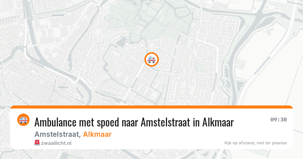 Ambulance met spoed naar Amstelstraat in Alkmaar — 10 jun 2026