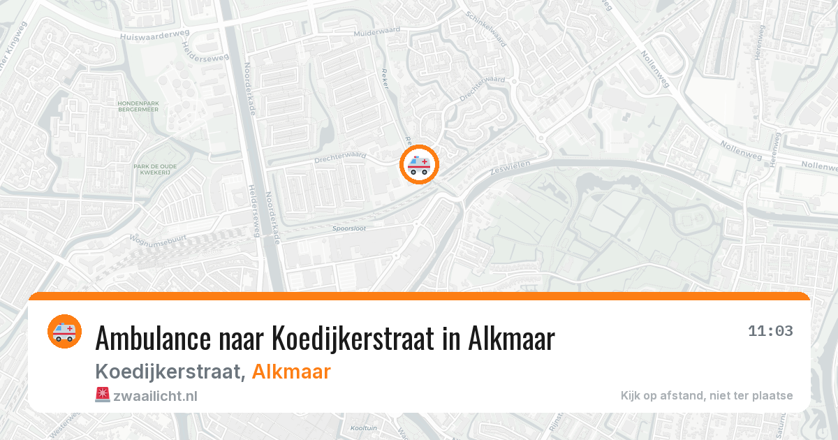 Ambulance naar Koedijkerstraat in Alkmaar — 8 mei 2026