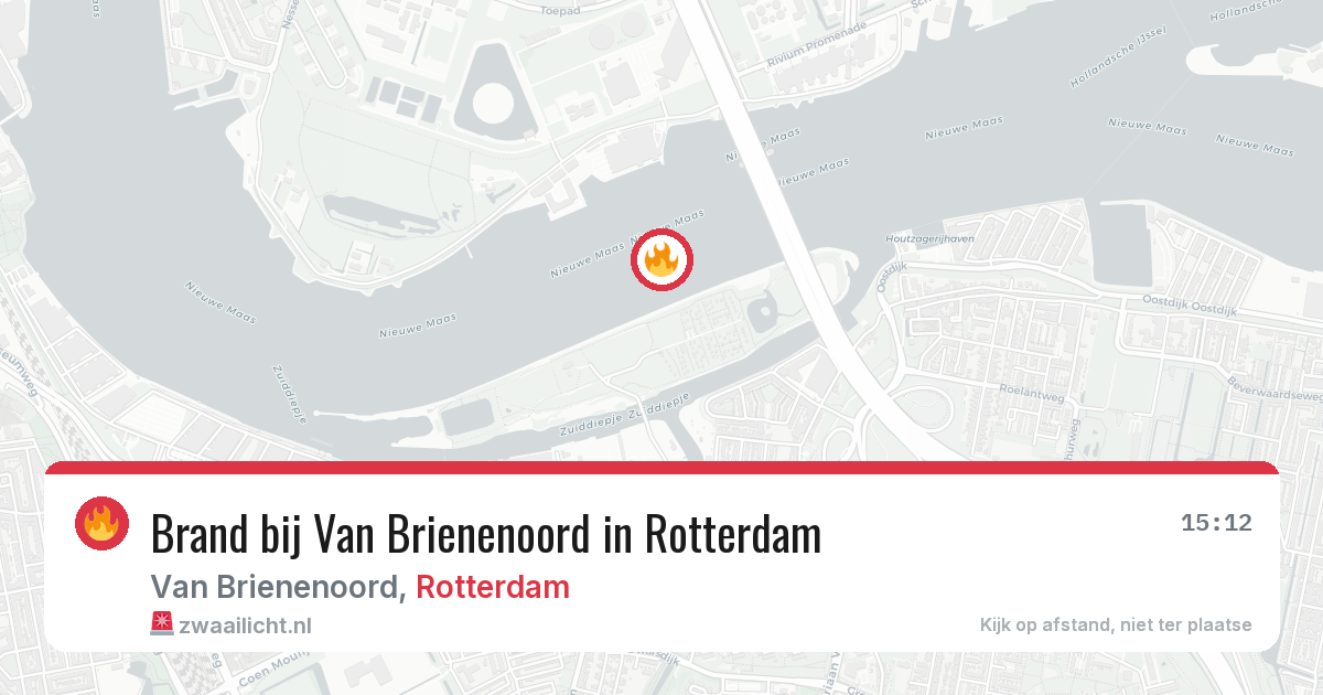 Brand bij Van Brienenoord in Rotterdam — 30 jun 2026