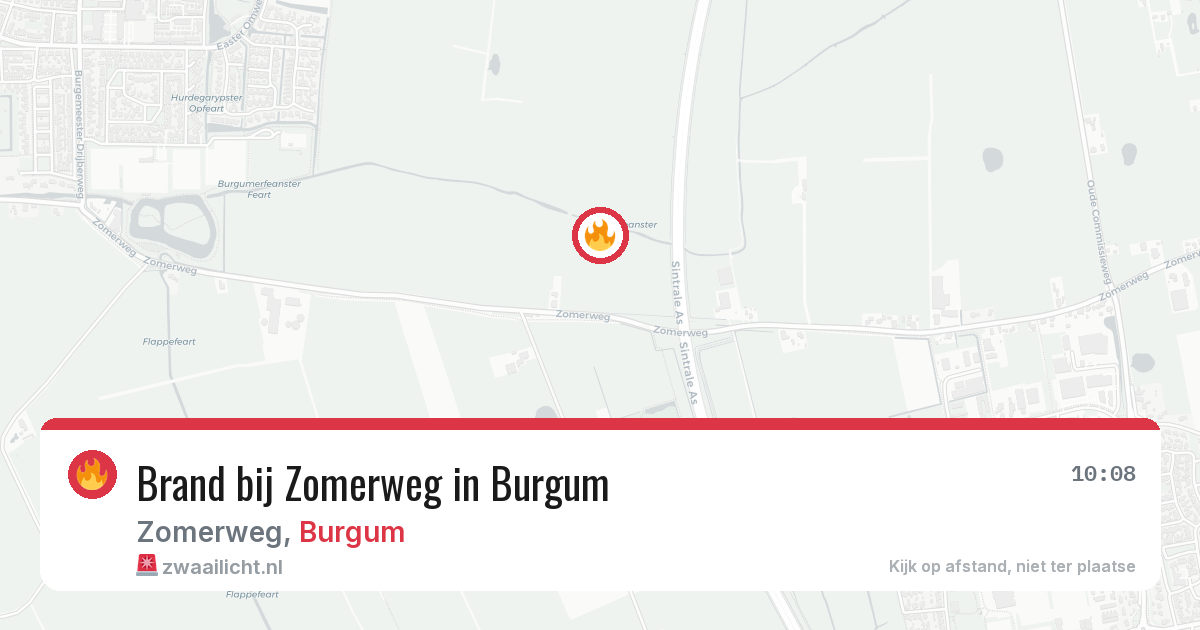 Brand bij Zomerweg in Burgum — 11 apr 2026