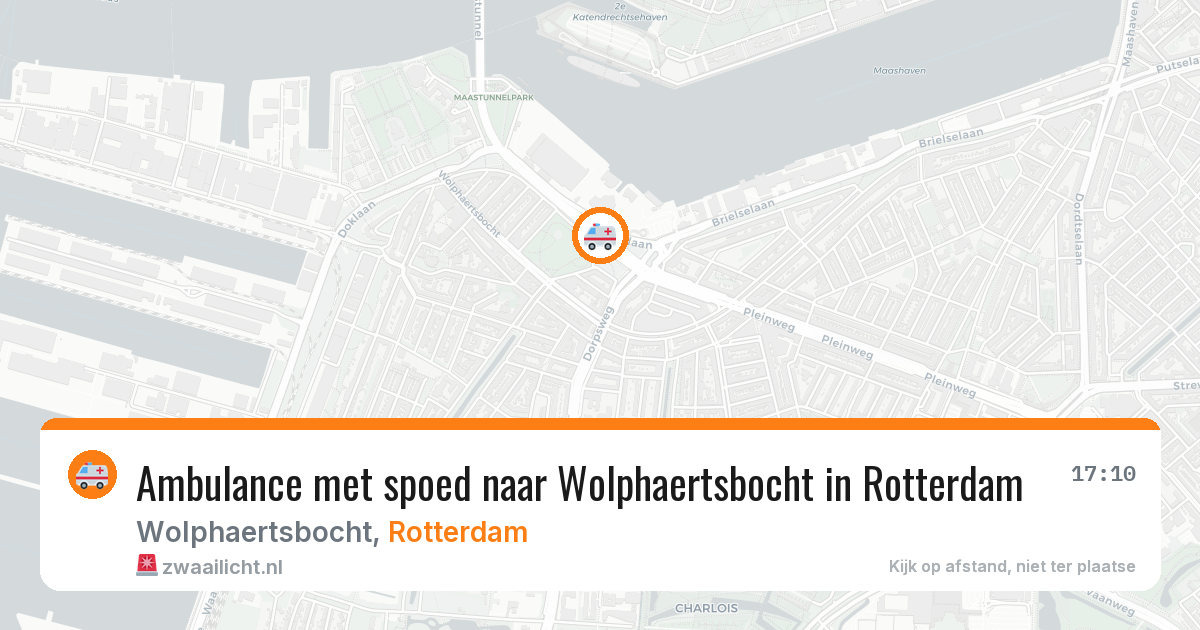 Ambulance met spoed naar Wolphaertsbocht in Rotterdam — 13 aug 2026