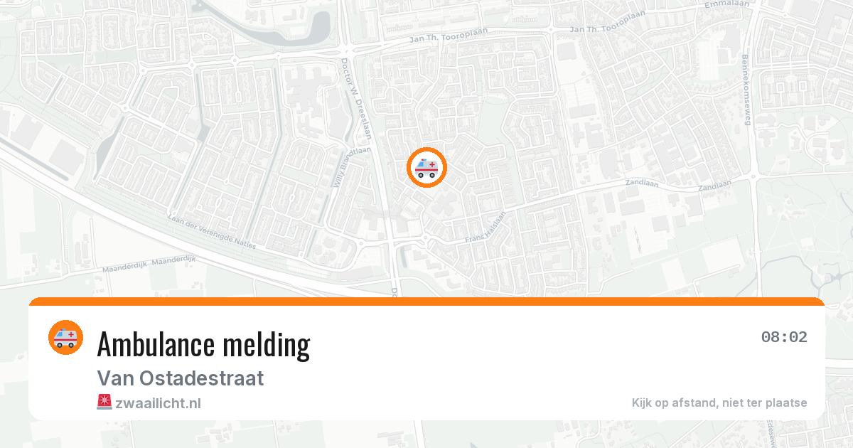 Ambulance melding — 2 mei 2026