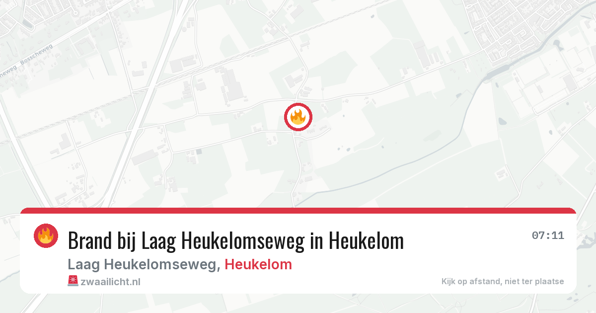 Brand bij Laag Heukelomseweg in Heukelom — 5 apr 2026