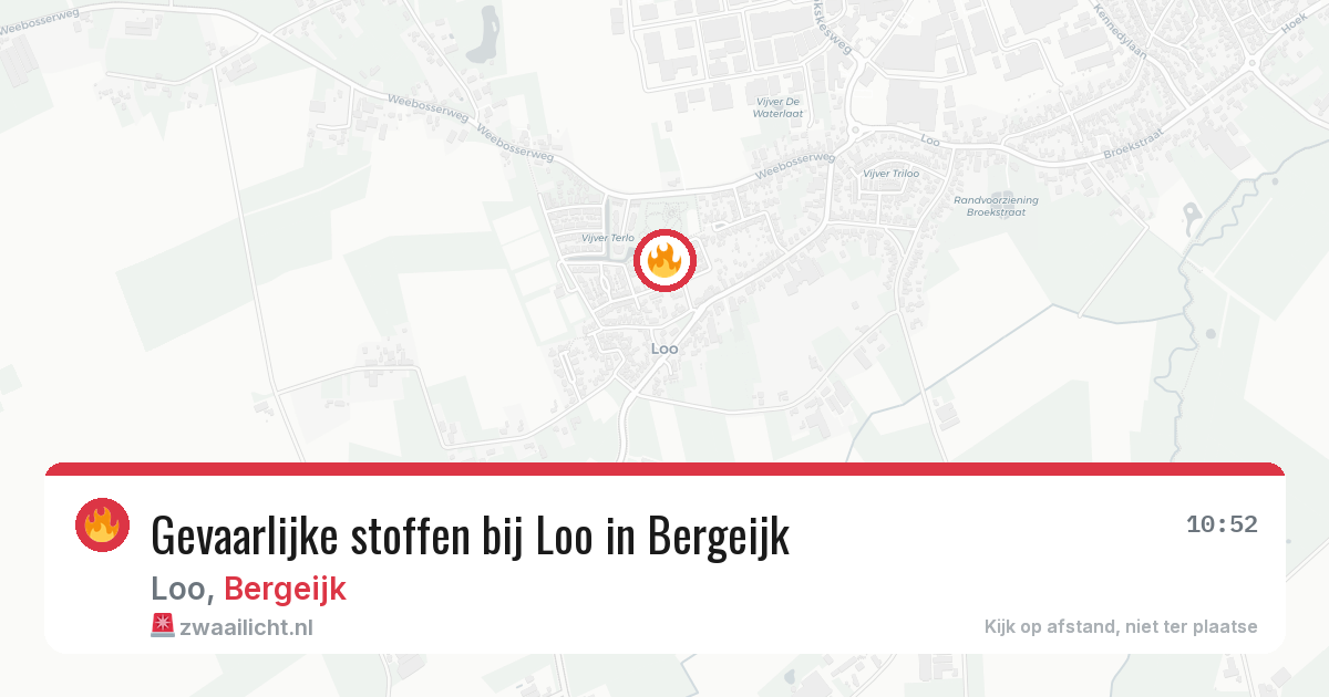 Gevaarlijke stoffen bij Loo in Bergeijk — 10 apr 2026