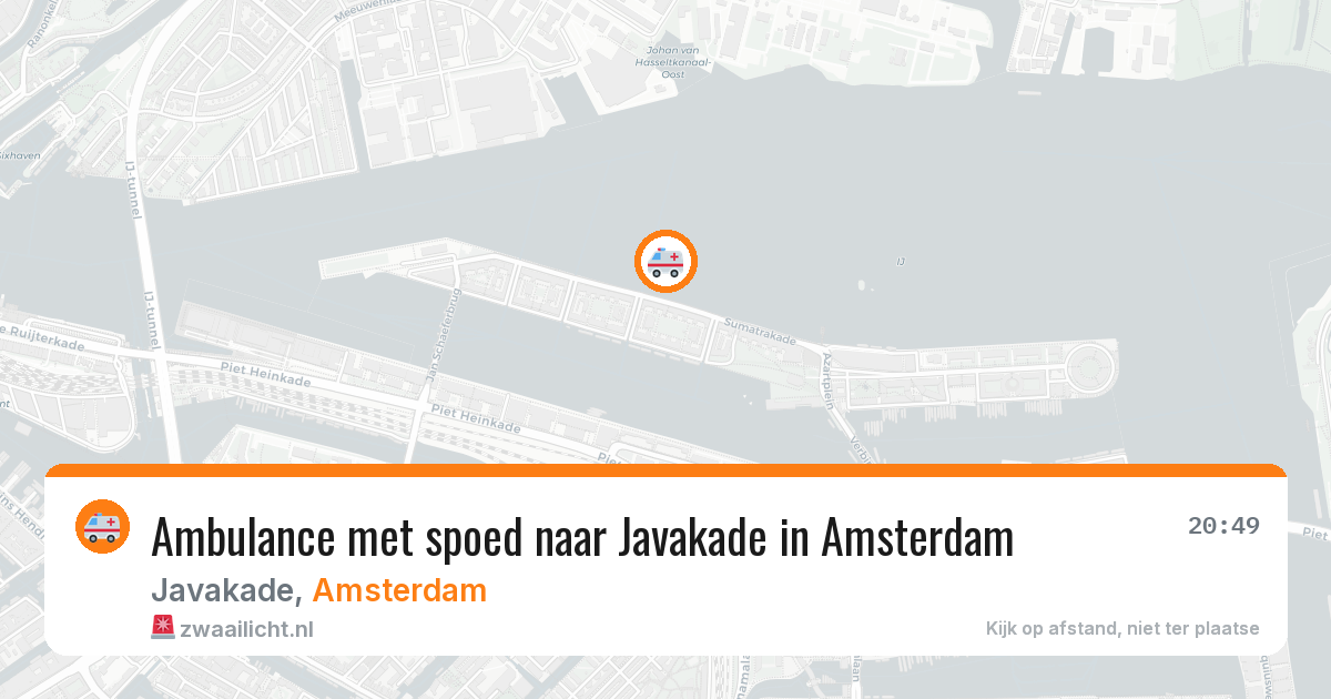 Ambulance met spoed naar Javakade in Amsterdam — 28 mrt 2026