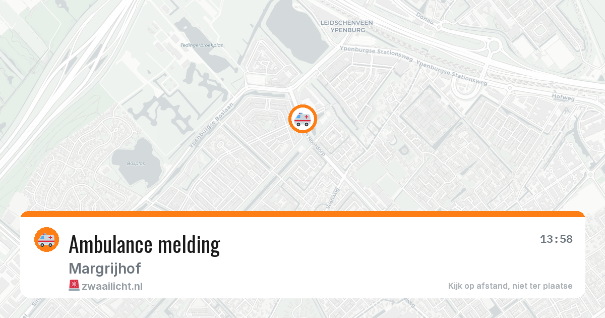 Ambulance melding — 25 jan 2026
