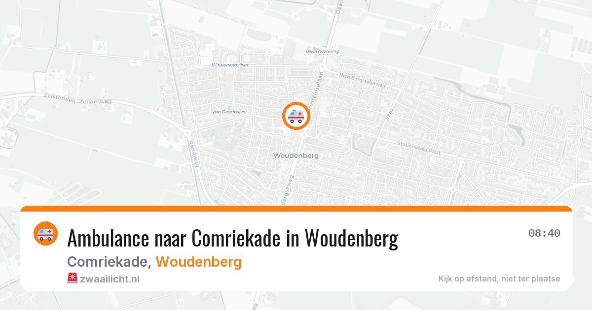 Ambulance naar Comriekade in Woudenberg — 21 mei 2026