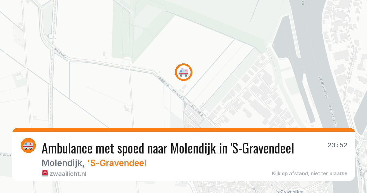 Ambulance met spoed naar Molendijk in 'S-Gravendeel — 21 mei 2026