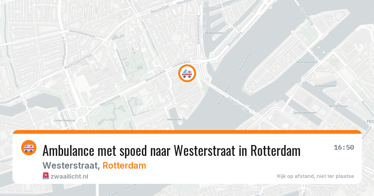 Ambulance met spoed naar Westerstraat in Rotterdam — 4 mrt 2026